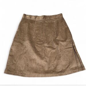 Express Tan Corduroy Skirt